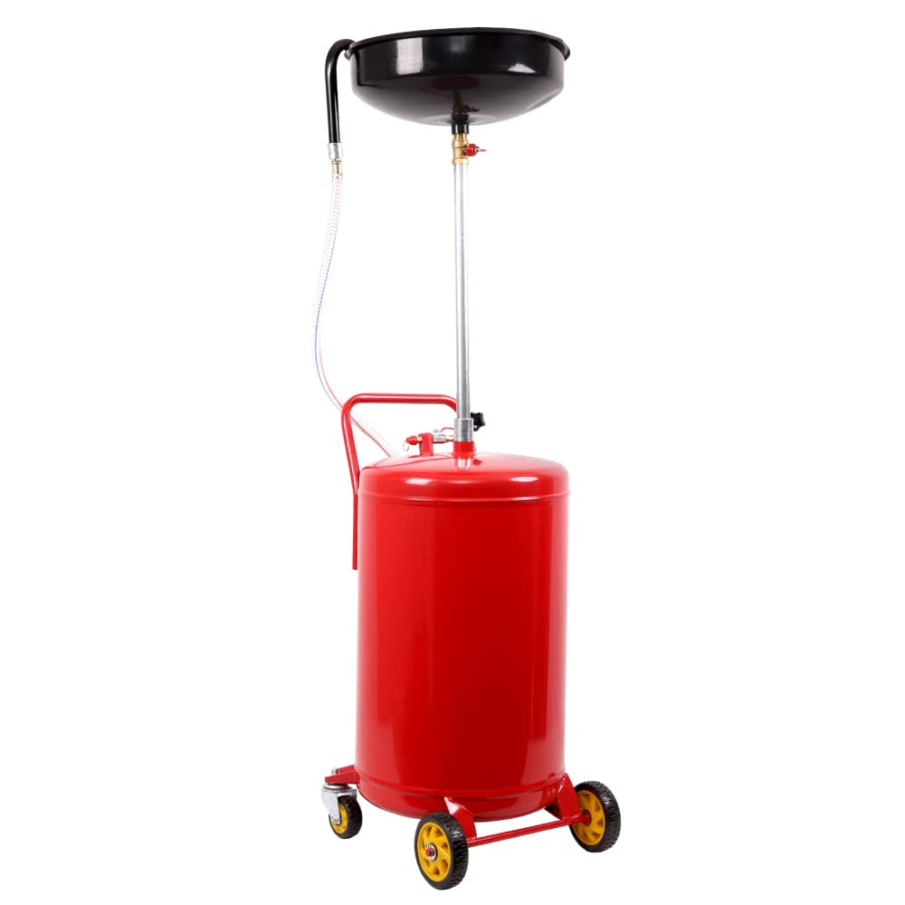 Garvee 20 Gal Upright Portable Oil Lift Drain with Pan & Funnel