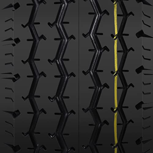 Garvee 4.80-8 Trailer Tires, 2 Pack, Load Range C 6PLY, 8"x3.75" Rims 5 Lug on 4.5", Max Load 760 LBS @ 90 PSI, Durable Nylon Cord Design for Utility, Cargo & Boat Trailers