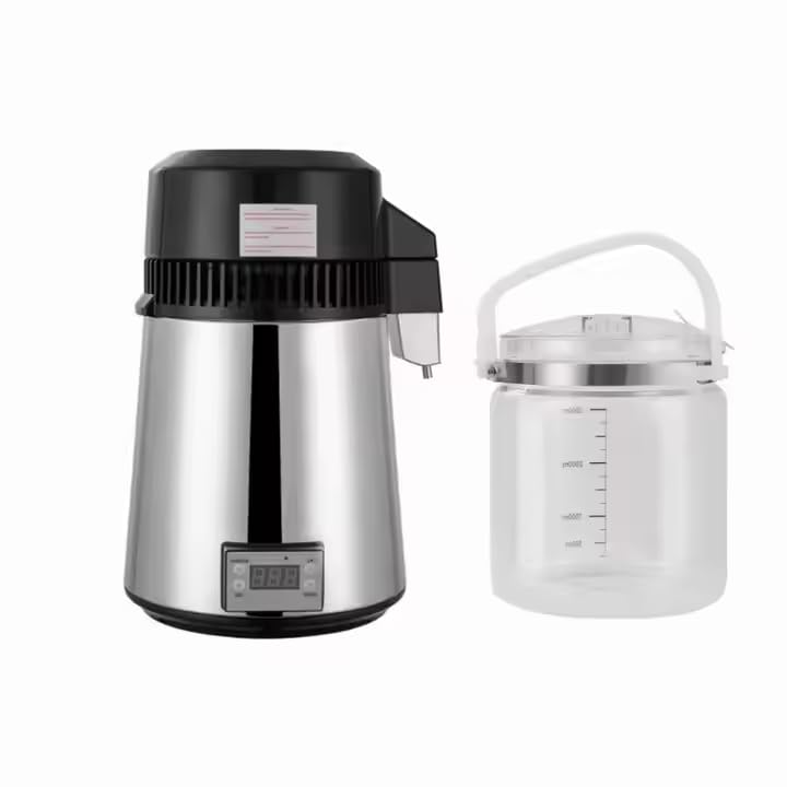 Garvee Water Distiller 4L 1.05 Gallon Pure Water Purifier Filter for Home Countertop, 750W Distilled Water Maker, Stainless Steel Interior, Efficient Distillation, Effective Cooling