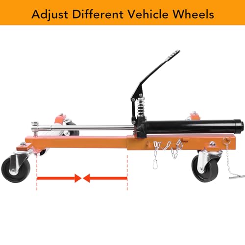 Garvee Car Wheel Dolly Set of 2, 1500LBS Capacity Car Dolly with Hydraulic Tire Jack for Vehicle Positioning for Truck RV Trailer