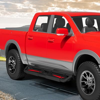 Garvee Running Boards Compatible with Dodge Ram 1500 2009-2018 Crew Cab,2019-2023 Ram 1500 Classic, 2010-2024 Ram 2500/3500,Powder Coated Bolt-on Side Steps Nerf Bar