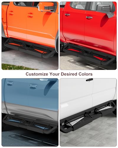 Garvee Running Boards Compatible with Dodge Ram 1500 2009-2018 Crew Cab,2019-2023 Ram 1500 Classic, 2010-2024 Ram 2500/3500,Powder Coated Bolt-on Side Steps Nerf Bar