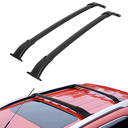Garvee Car Roof Rack Cross Bars for 2015-2020 Chevrolet Suburban & Tahoe – Aluminum Replacement with Grooved Side Rails for Cargo, Kayak, Bike & Snowboard