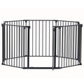 Garvee 200" Dog Gate for Doorways Stairs, Adjustable Safety Door with Child Proof Double Locking System, Baby Gate Extra Wide, Christmas Tree Fence Door