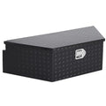 Garvee 39 Inch Black Diamond Plate Trailer Tongue Box, Waterproof