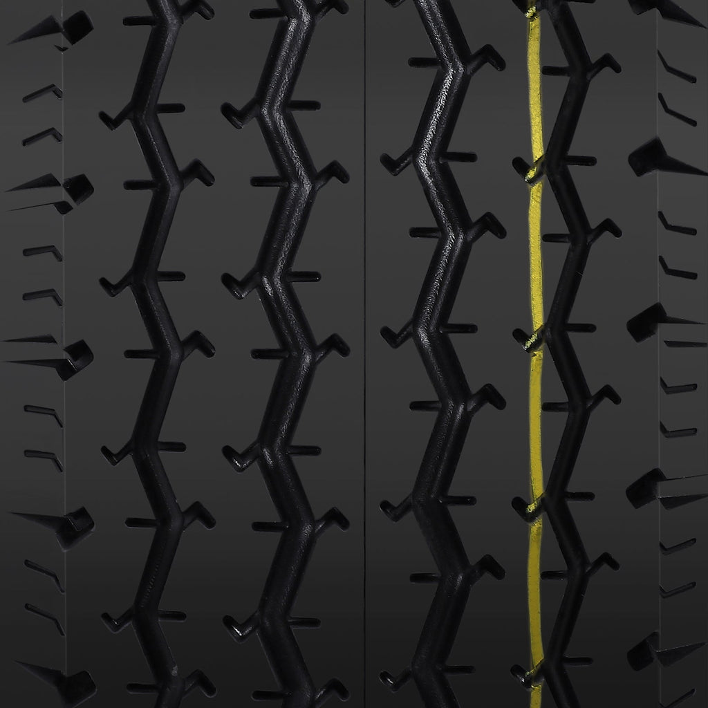 Garvee 2 Trailer Tires 5.30-12 with 12" Rims, 6PR, 5 Lug 4.5", Load Range C, Heavy Duty 6 Ply for Utility Cargo Boat Trailers, Black