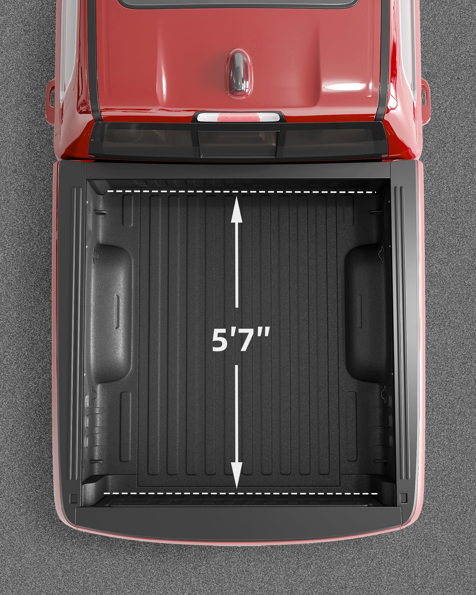 Garvee 5.7ft Soft Vinyl Roll-Up Tonneau for 2009-2023 Dodge Ram 1500
