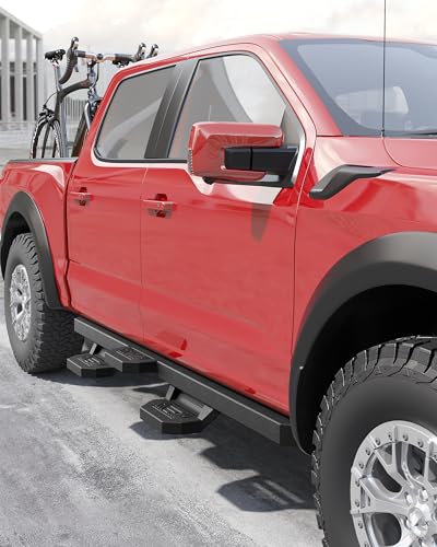 Garvee Running Boards Compatible with Ford F-150 SuperCrew Cab 2015-2023,2017-2022 Ford F-250 F-350 Super Duty Crew Cab Side Steps Nerf Bars