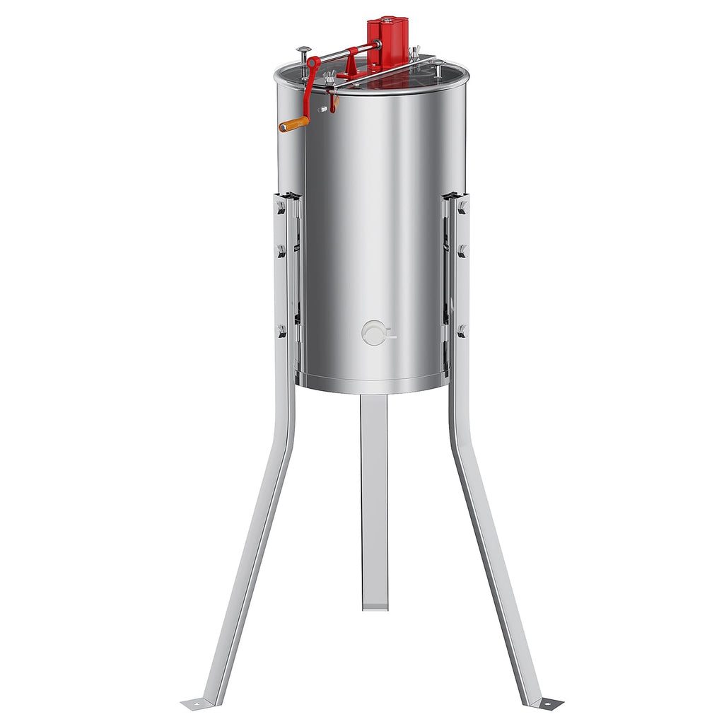 Garvee  2/4 Frame Manual Honey Extractor with Side Handles, Food-Grade Stainless Steel Beekeeping Extractor with Adjustable Stand