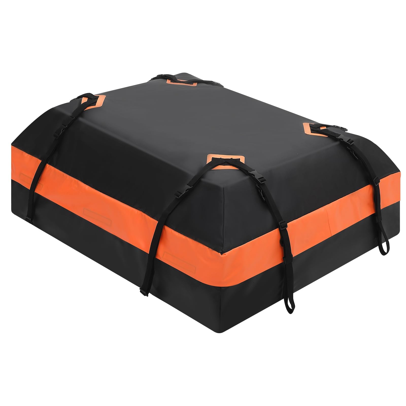 Garvee Car Rooftop Cargo Carrier Waterproof Bag, 15 Cubic Feet, Extra Durable Roof Rack Cargo Bag with Waterproof Zipper, 8 Reinforced Straps, 4 Door Hooks and Luggage Lock