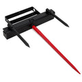 Garvee 49" Hay Spear,Bale Spear 4000lbs Loading Capacity Hay Spear Attachment Skid Steer Loader Tractor Bucket Attachment Quick Attach for Bobcat Tractors