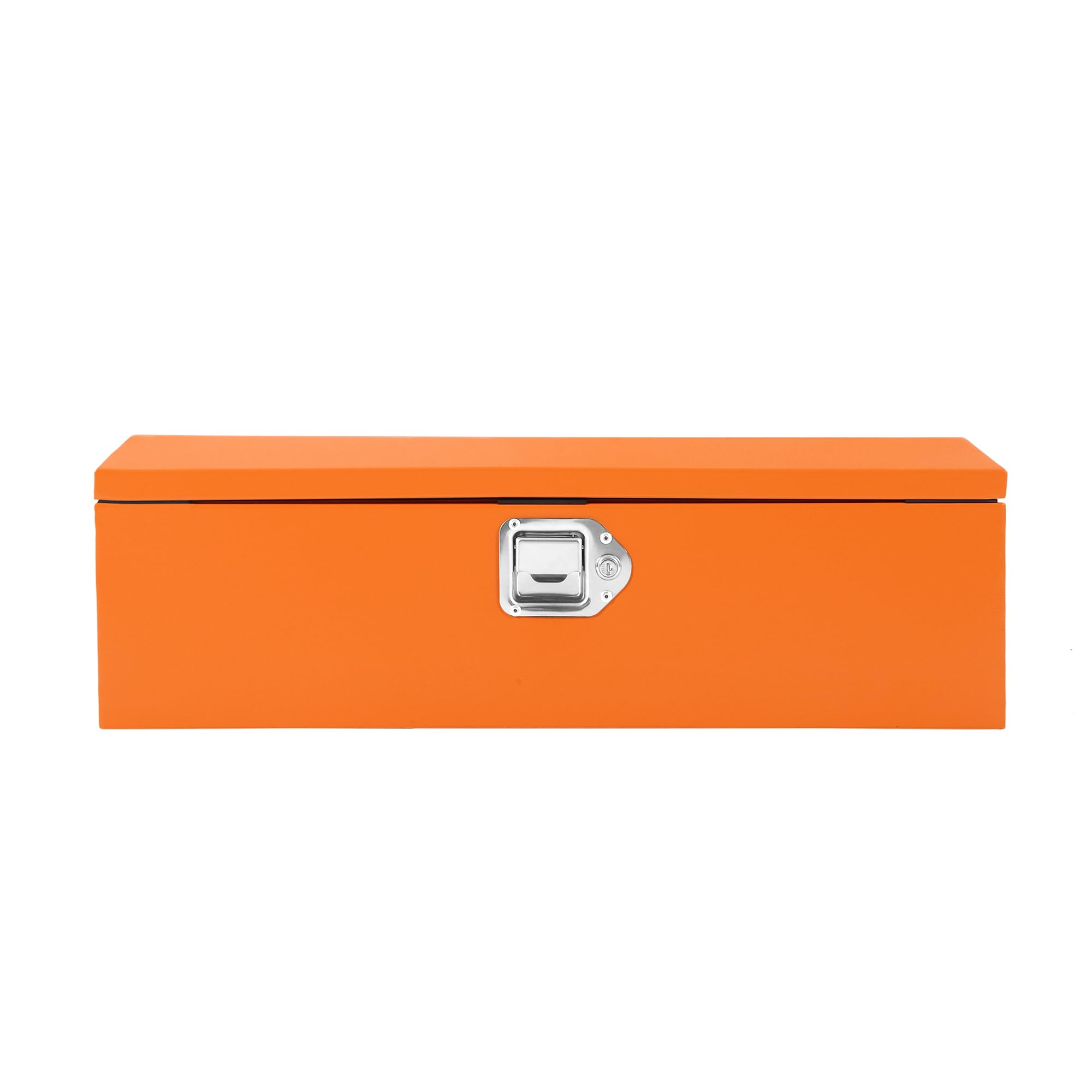 Garvee 20 Inch Steel Truck Bed Tool Box - Diamond Plate Design with Side Handles and Locking Keys, Compact and Durable Storage for Pickup Trucks, RVs, and Trailers, Orange