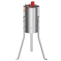 Garvee Manual 3 Frame Honey Extractor – Food-Grade Stainless Steel with Adjustable Stand & Transparent Lid for Small-Scale Beekeeping & Harvesting