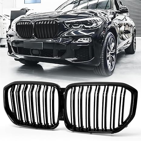 Garvee Kidney Grille Double Glossy Black ABS for X5 G05 2018-2023 Durable Easy Install Replacement