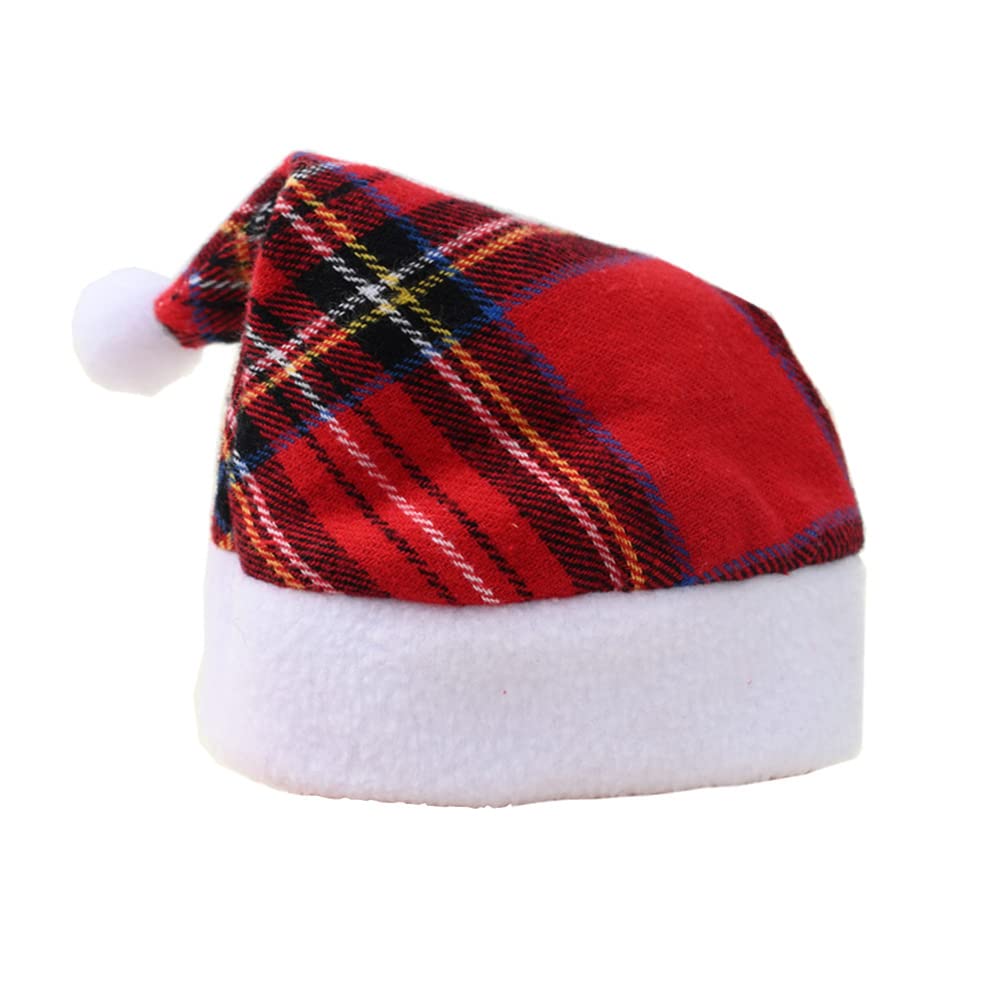 Garvee Pet Striped Christmas Hat Multicolor Cat Dog Dress Up Headwear Pet Supplies for Xmas Party Decor red and White Stripes