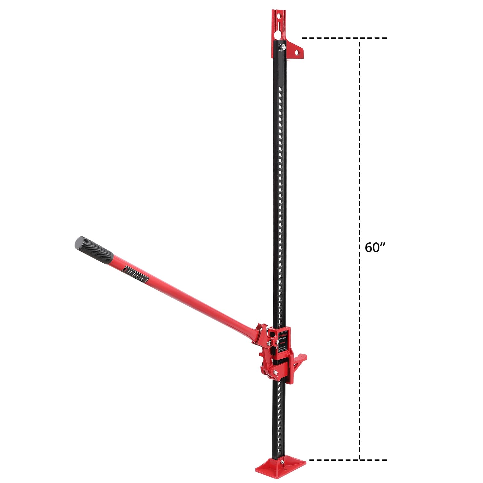 Garvee 60" High Lift Farm Jack - 3.2 Ton Heavy-Duty Ratcheting Off-Road Lifting Tool with Triangular Head for Cars, Trucks, SUVs, ATVs, 4x4s, and Farm Use