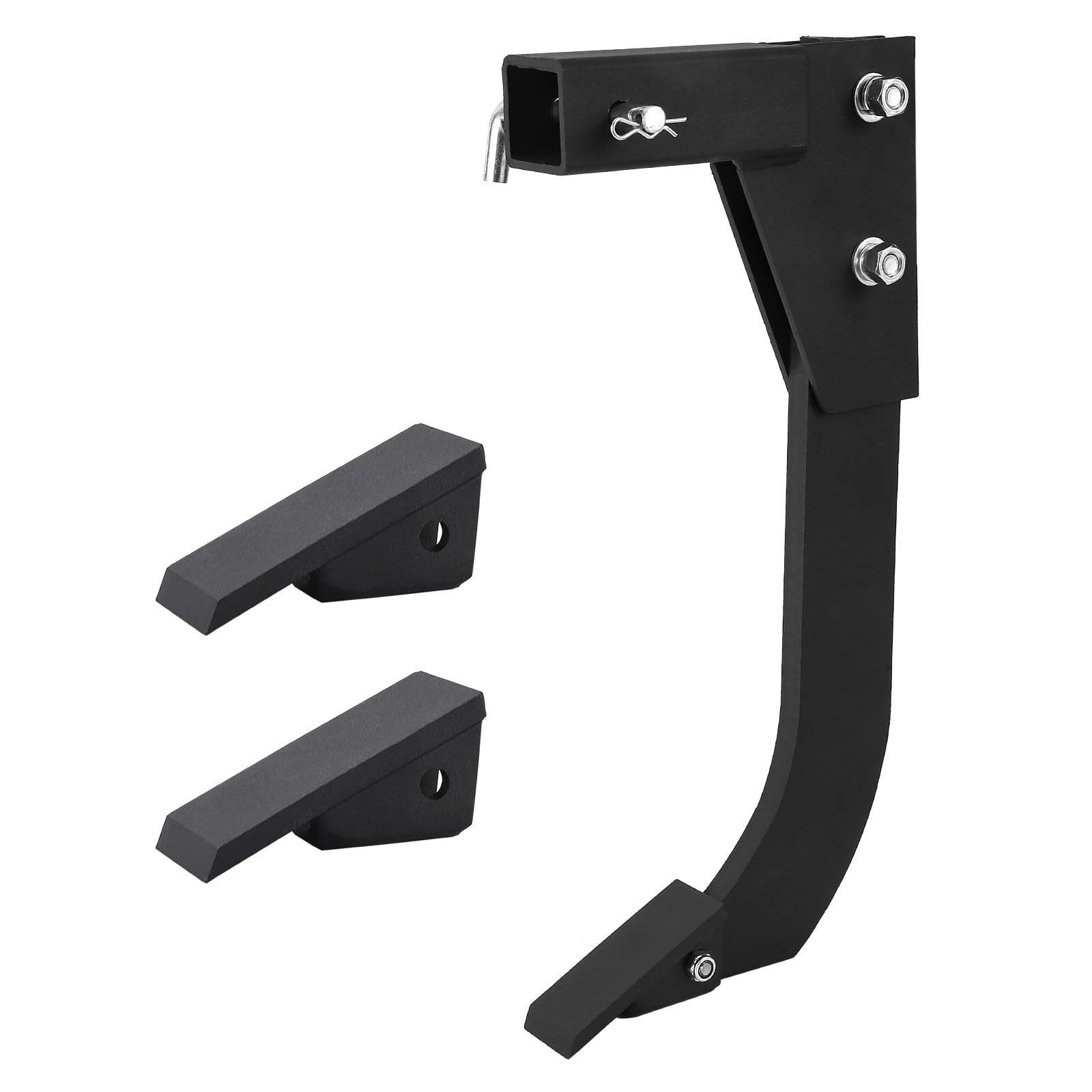Garvee 18'' Scarifier Shank, Heavy Duty Hitch Mounted Trencher with 2 Replaceable Teeth, Fits 2 Inch Receiver Adapters, Perfect for CAT 0 and CAT 1 Tractors, ATV, UTV