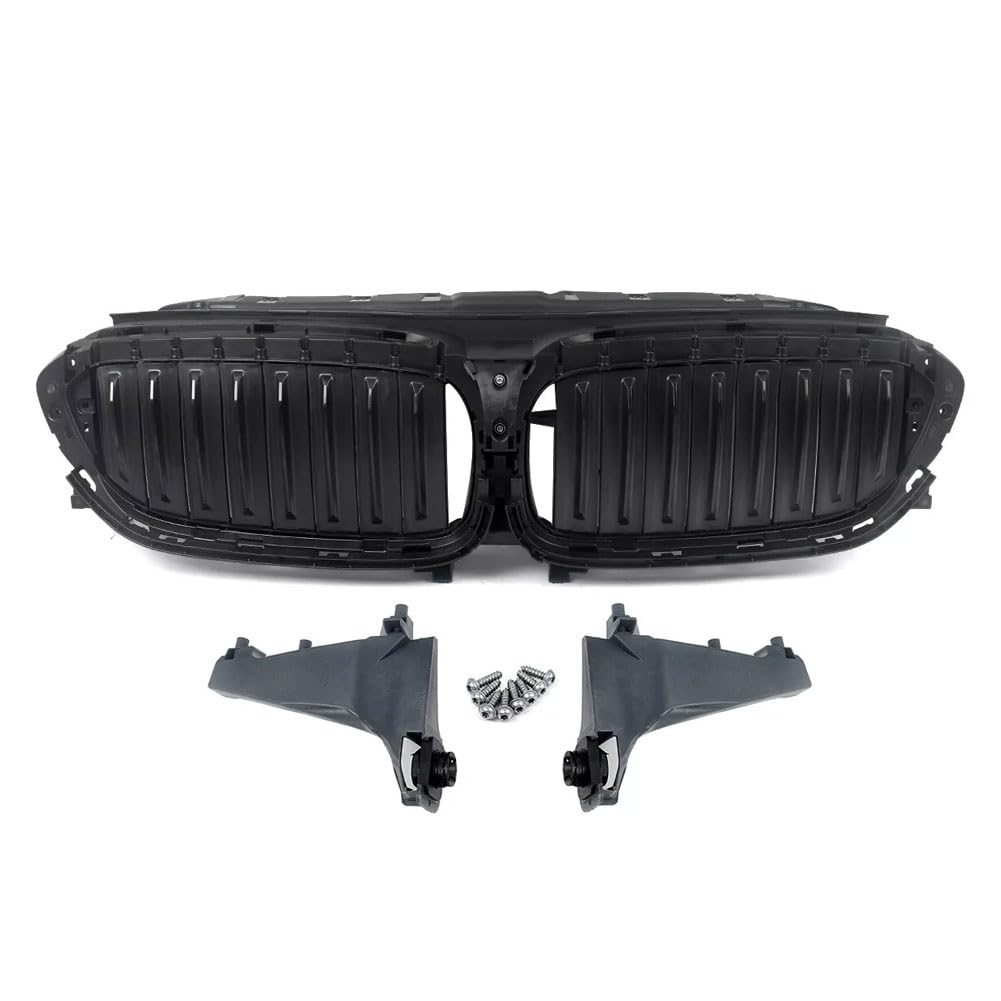 Garvee Active Air Shutter Front Upper Radiator Grille For 5 Series G30 G31 G38 (2017-2020) Auto Decor Replacement Black