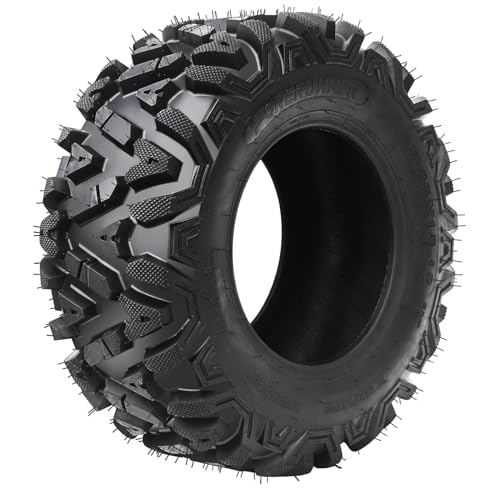 Garvee 19x7-8 ATV Tires Set of 2, All Terrain 4PR Quad UTV Go Kart Golf Cart Off-Road Mud Trail Tire, Durable 4-Ply, Enhanced Shoulder Traction, Black
