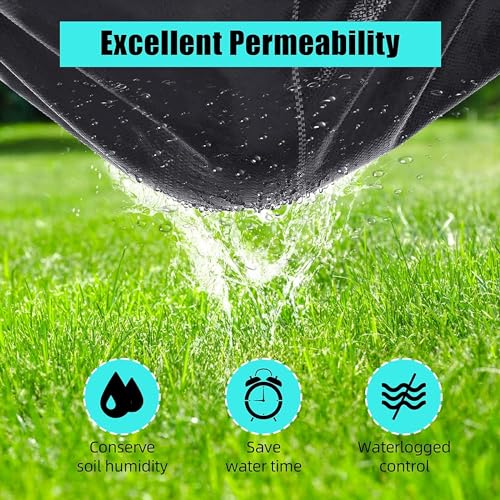 Garvee 2.4oz 6ft x 300ft Weed Barrier Landscape Fabric - Durable Ground Cover for Garden, Lawn & Landscaping