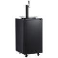 Garvee Kegerator and Keg Beer Cooler, Single Faucet Draft Beer Dispenser, Full Size Keg Refrigerator With Shelves, Stainless Steel, Drip Tray & Rail