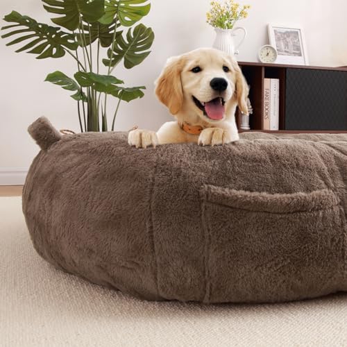 Garvee Giant Dog Bed for People, Washable & Plush Human Sized Dog Bed for Men and Women, Large Dog Bed Suitable for Adults, Anti-Slip Bean Bag for Large Dogs, Human-Sized Bed, 71"x43.3"x10"