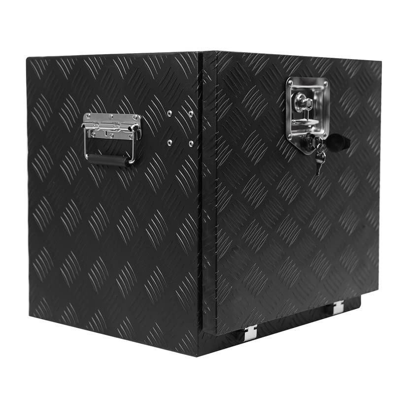 Garvee 18 Inch Pickup Truck Aluminum Toolbox, Diamond Plate, Sturdy
