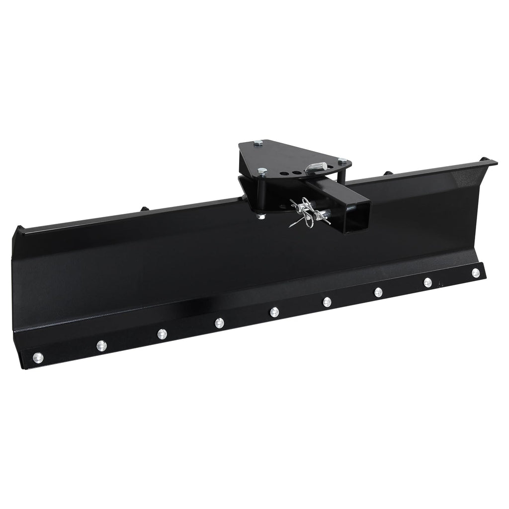 Garvee 42'' ATV/UTV Scrape Blade Implement, 3-Point Rear Grading Blade with 5 Adjustable Angles, 2'' Compatible Receivers Tow Behind Box Scraper for Grading Gravel, Landscaping, Pushing Snow