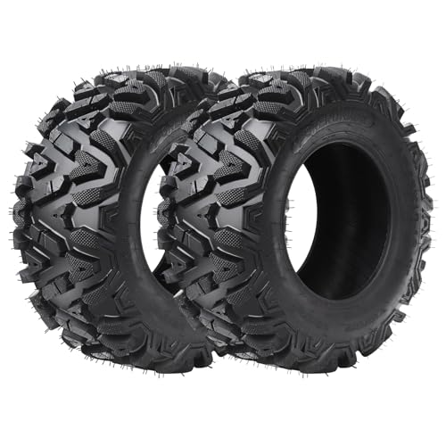 Garvee 18x9.50-8 4PR QD518 ATV Tire - All Terrain 26x11x14 Tires, Rim 14 * 7, OD 26in, SW 11in, Max Load 465lbs each Tire, LCI/SI 54F - QD 18x9.5-8 6PR