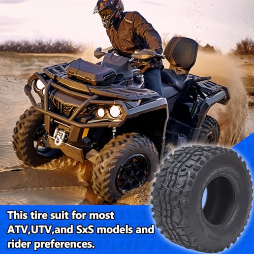Garvee AT23x11-10-6PR TL VENUS Set of 2 ATV Trail Tires 6PR Knobby Sport Tires, Tubeless