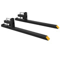 Garvee 60" 4000lbs Clamp on Pallet Forks Heavy Duty Tractor Forks without Adjustable Stabilizer Bar Quick Attach Pallet Fork for Bucket Tractor Loader Skid Steer