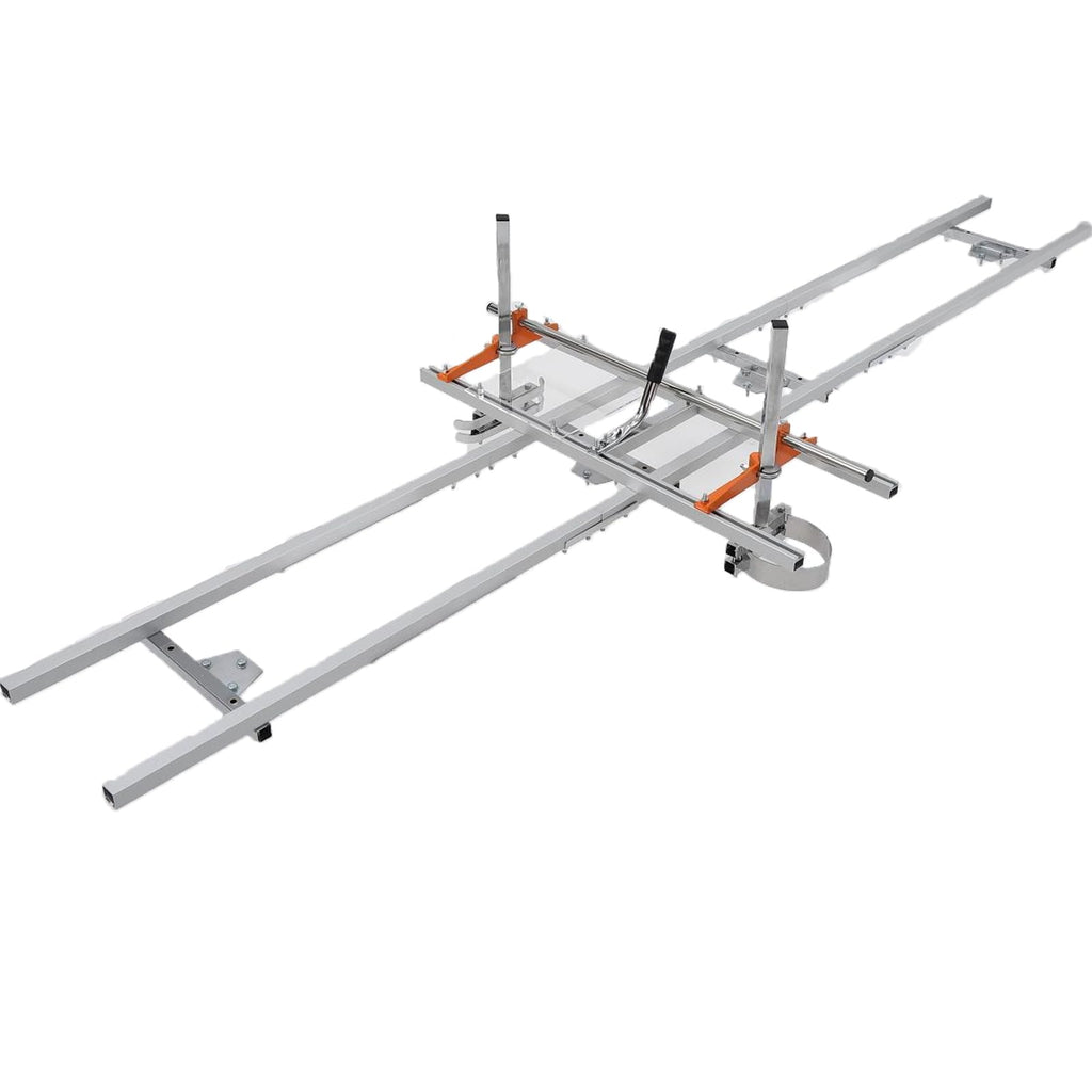 Garvee 9FT Rail Mill Guide System 3 Crossbar Kits Work with Chainsaw Mill, Aluminum Adjustable Saw Milling Rails System for Builders and Woodworkers