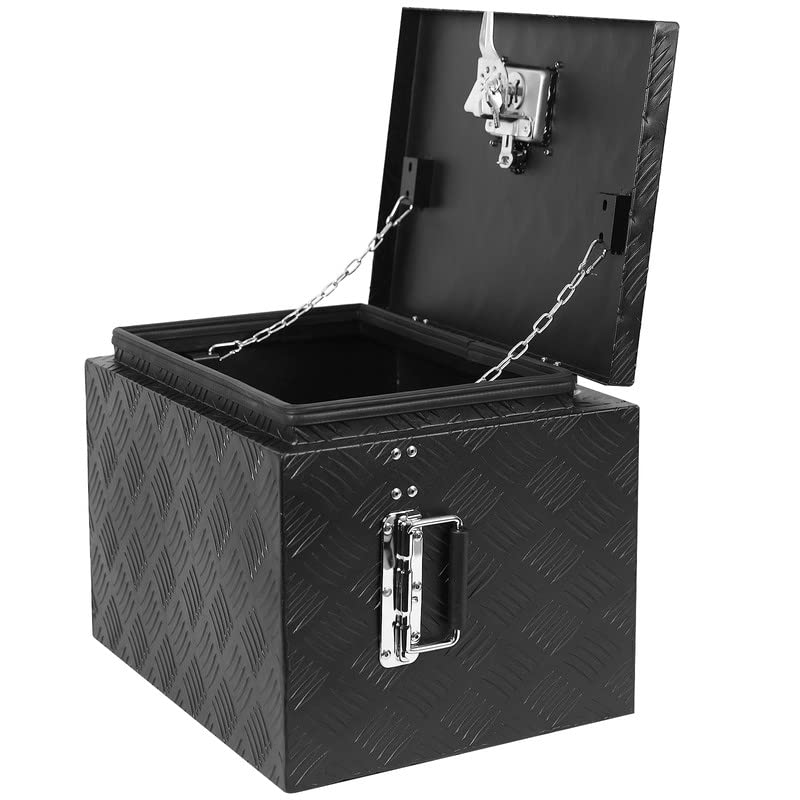 Garvee 18 Inch Pickup Truck Aluminum Toolbox, Diamond Plate, Sturdy