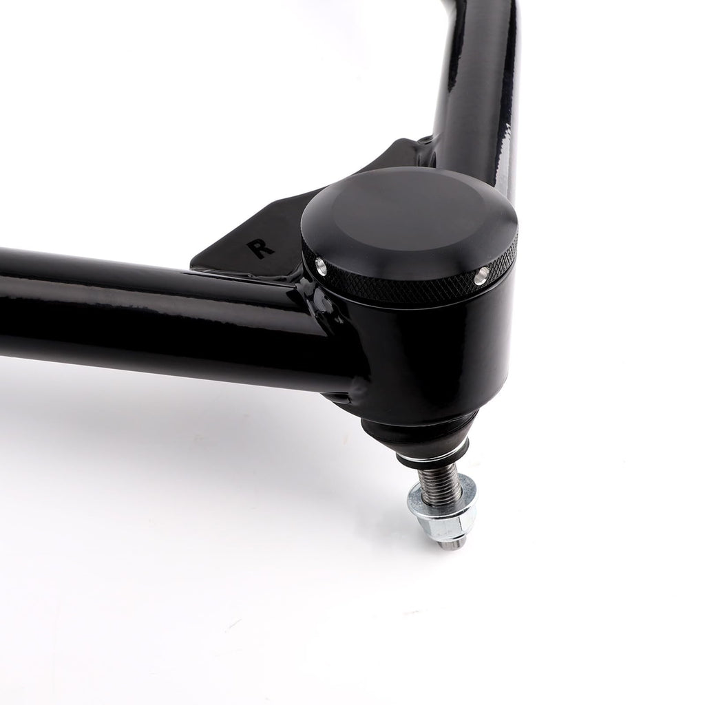Garvee 2pc Upper Control Arms W/Ball Joints, 2-4" Front Suspension kit Compatible with 2004-2015 Titan & 2005-2019 Armada & 2004-2010 Infiniti QX56, Black Adjustable Tubular Control arm