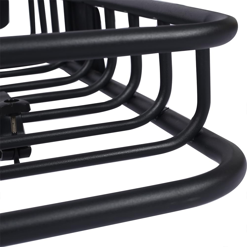 Garvee 38.5 x 43 Inch Universal Roof Rack Cargo Carrier Basket for Camping Traveling, Durable Black Luggage Holder