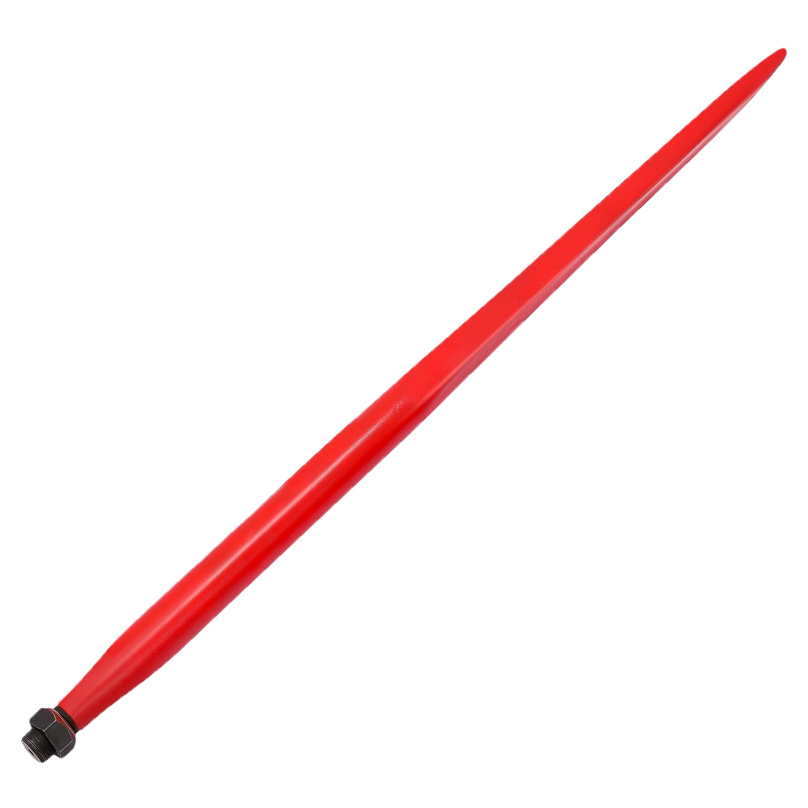 Garvee 49" Hay Spear Bale Spike 4000 lbs Capacity, Heat-Treated Spring Steel, Powder-Coated, Quick Attach, Fits Bobcat Tractors, Farm Use