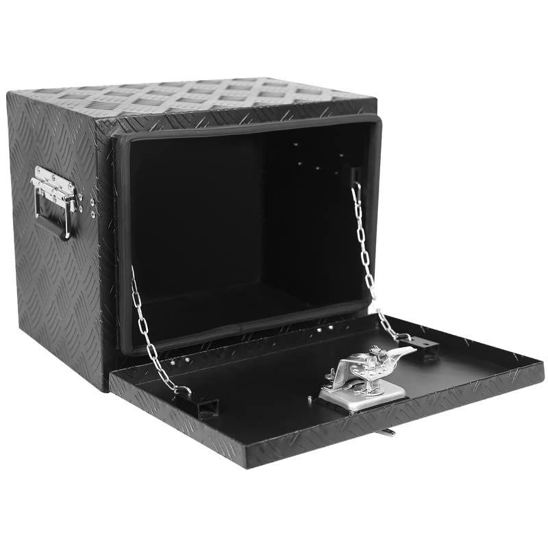 Garvee 18 Inch Pickup Truck Aluminum Toolbox, Diamond Plate, Sturdy