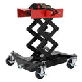 Garvee 450 lbs Auto Repair Lifting Jack - Heavy-Duty Transmission Jack with Adjustable Height (7.48"-22.83") for Vehicle Maintenance, Black
