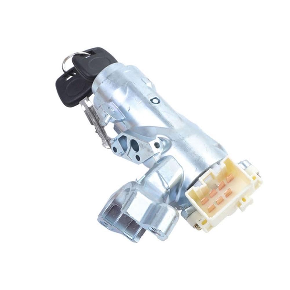 Garvee Ignition Lock Cylinder Switch with Key, 45020-12-11 Ignition Lock Cylinder Assembly with Bolts Bracket 2 Key Replacement Ignition Switch Lock Cylinder