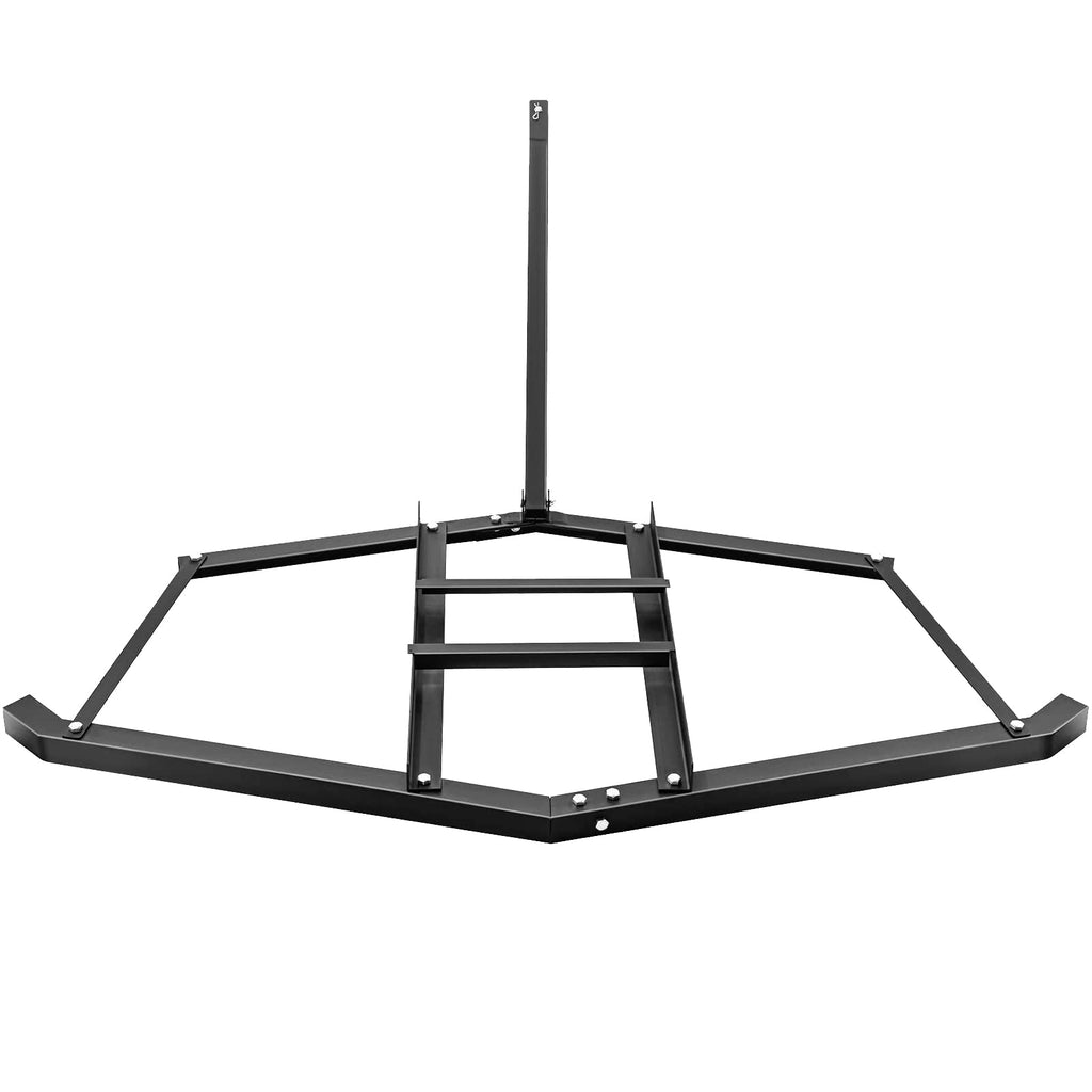 Garvee Driveway Drag Grader ATV Drag Harrow with 2 Adjustable Bars, Farm Garden Field Landscape Leveling or Sod Prepping for ATVs UTV