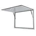 Garvee Concession Window with Awning, 53"W x 33"H, Double-Point Fork Lock, Aluminum Frame, Hydraulic Lift Struts, Food Truck/Trailer