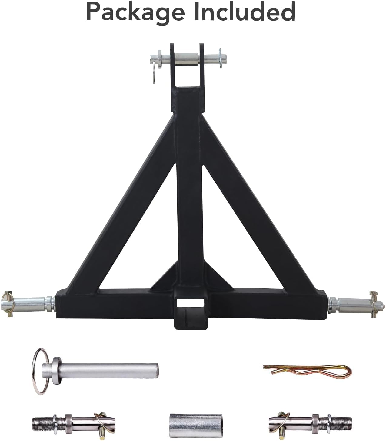 Garvee 3 Point Trailer Hitch With 2" Receiver - Category 1 Tractor Tow Drawbar Pull Hitch Adapter For Kubota John Deere BX LM25H WLM Tractor NorTrac Yanmar Massey Ferguson