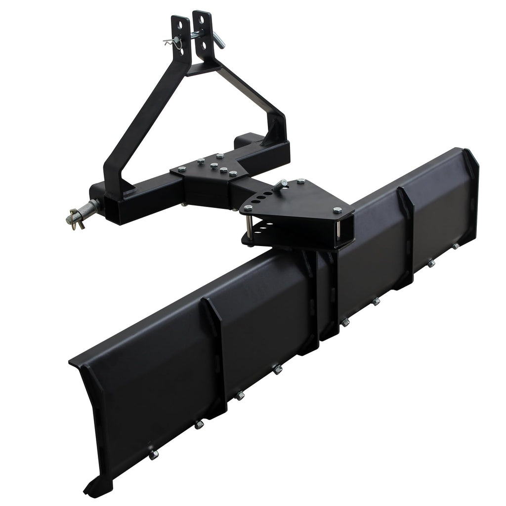 Garvee 3 Point Rear Grading Blade for CAT_0 & CAT_1 Tractor, 52" Width Heavy Duty Steel Scraper for Grading Driveways, Arenas, Top Soil, Gravel and More