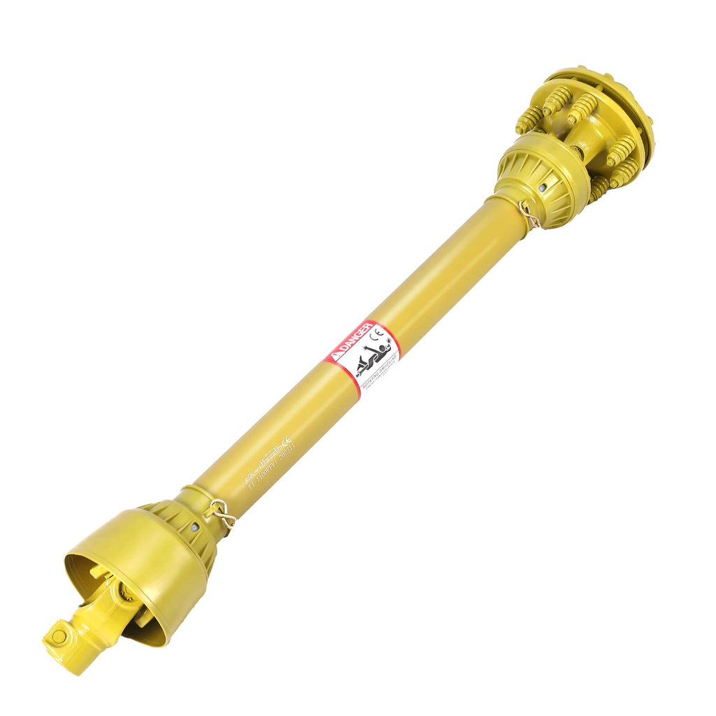Garvee 1-3/8" Pto Drive Shaft with Slip Clutch, 6 Both Ends Pto Shaft, Series 4 Tractor Pto Drive Line Shaft,43"-57"Brush Pto Friction Shaft, Pto Shaft for Bush/Rotary Cutter/Finish Mower
