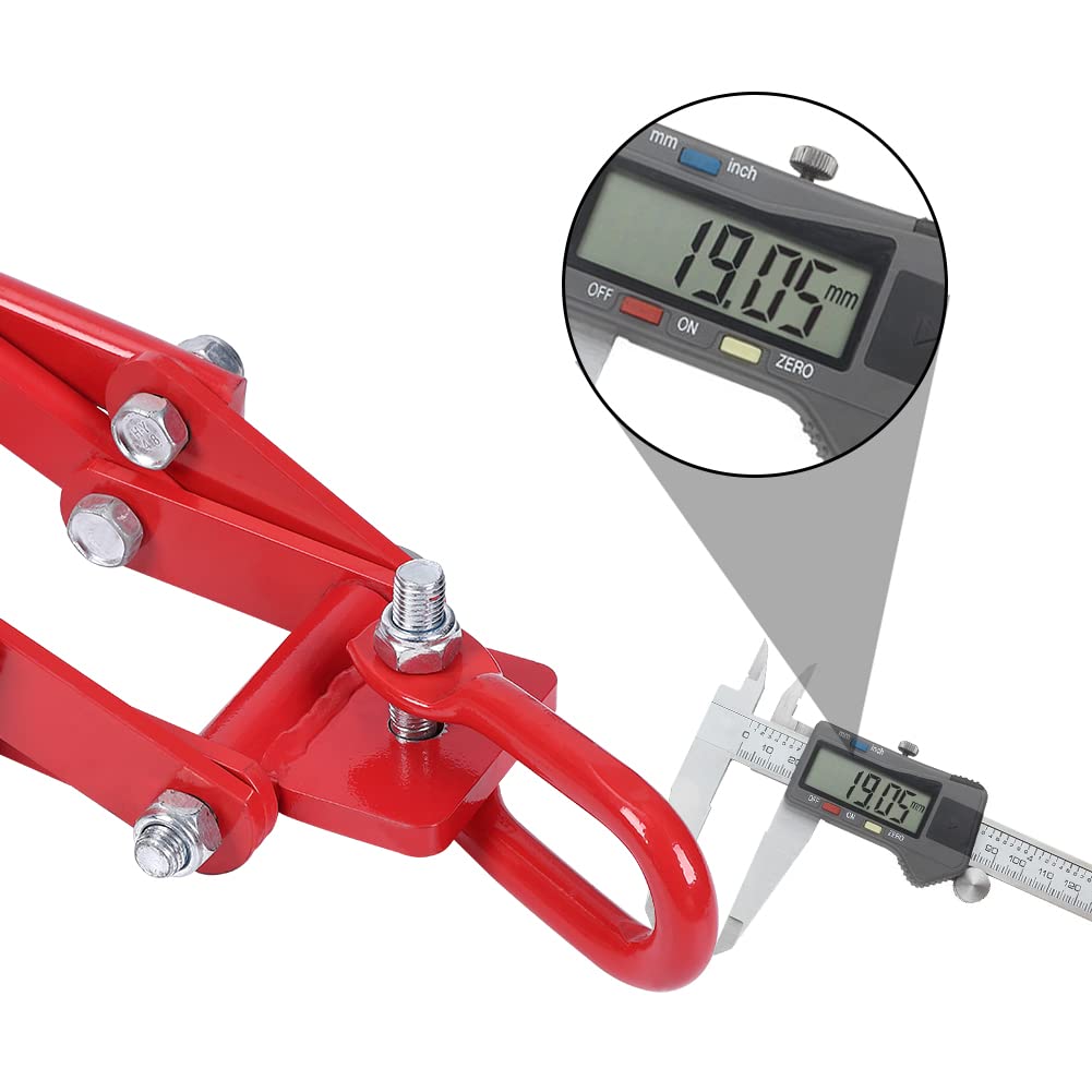 Garvee 28" Log Lifting Tongs With 1 Pair Gloves Heavy Duty 4 Claws Felled Timber Claw Hook Logging Grabber