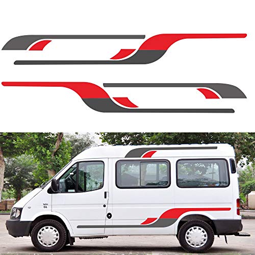Garvee 4pcs Vinyl Graphics Decals Stickers Caravan Trailer Camper Auto Car Decoration