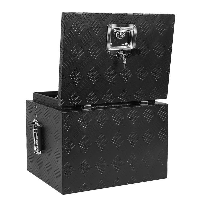 Garvee 18 Inch Pickup Truck Aluminum Toolbox, Diamond Plate, Sturdy