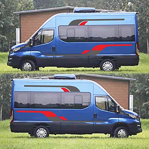 Garvee 4pcs Vinyl Graphics Decals Stickers Caravan Trailer Camper Auto Car Decoration