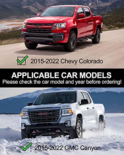 Garvee Running Boards for 2015-2024 Chevy Colorado/GMC Canyon Crew Cab - 6.5 Inch/Stainless Steel