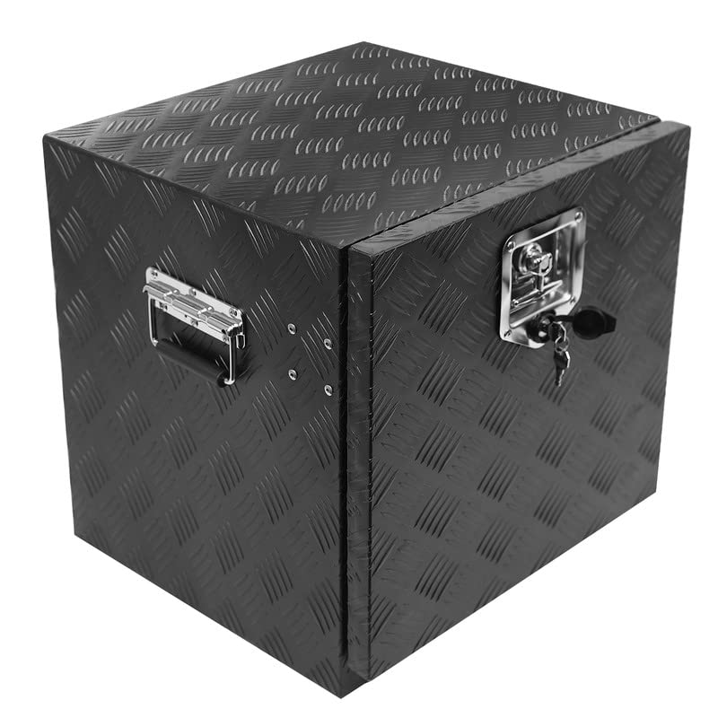 Garvee 18 Inch Pickup Truck Aluminum Toolbox, Diamond Plate, Sturdy